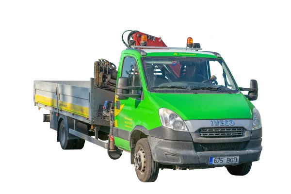 Tõstega veoauto, väike